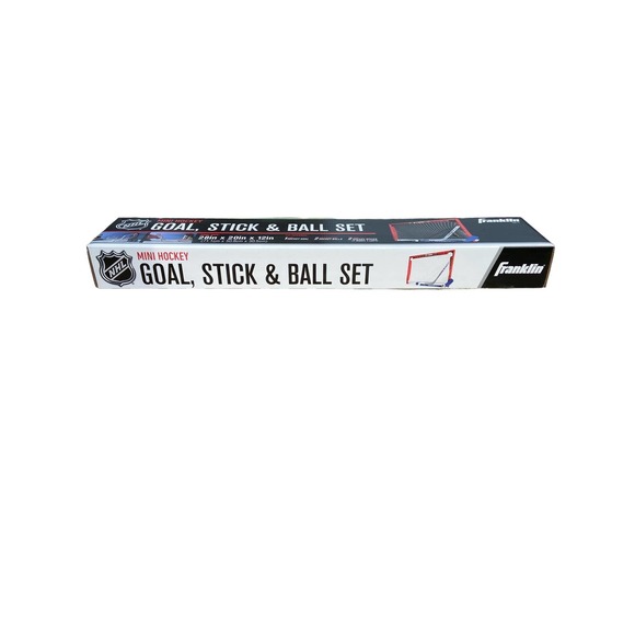 Franklin Sports NHL Mini Hockey Hockey Goal 2 Mini Hockey Sticks 2 Foam Balls - Picture 6 of 7